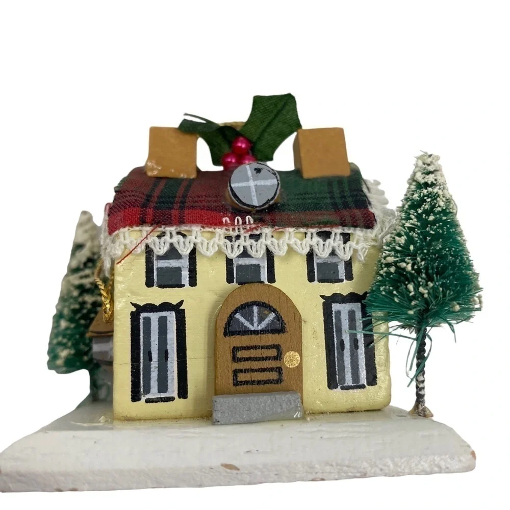 Vintage Christmas 🎄Ornament Miniature Wood House by Kurt Adler